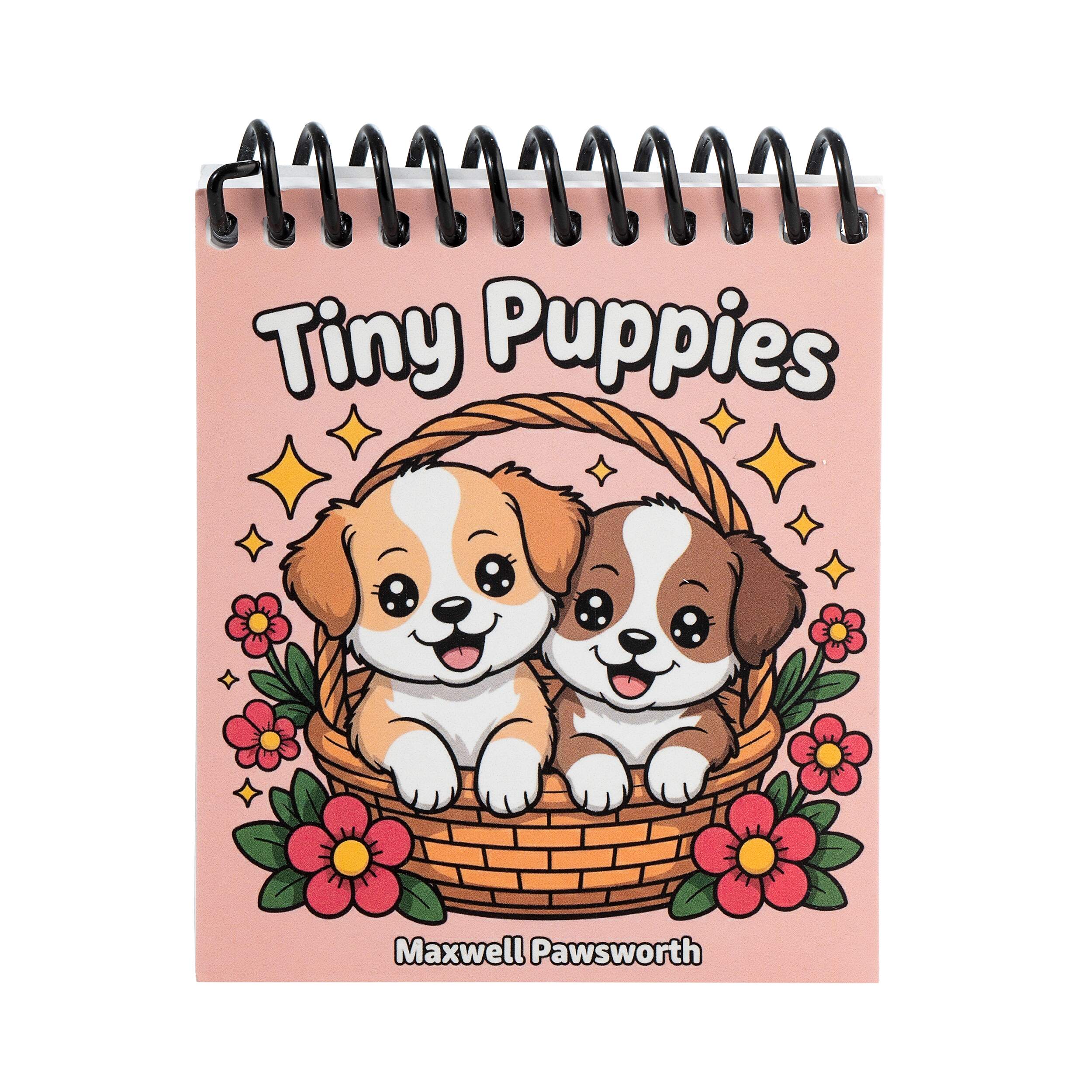 Tiny Puppies – Mini Coloring Book (Travel Size)