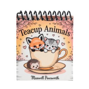 Teacup Animals – Mini Coloring Book (Travel Size)