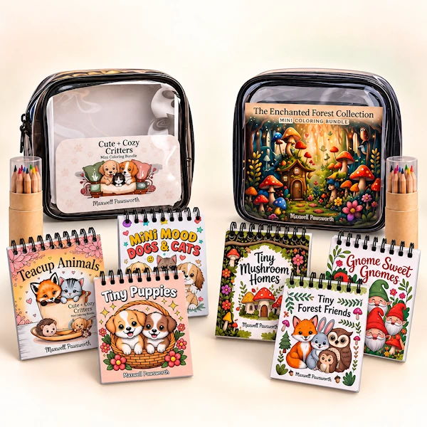 Maxwell Pawsworth Coloring Books