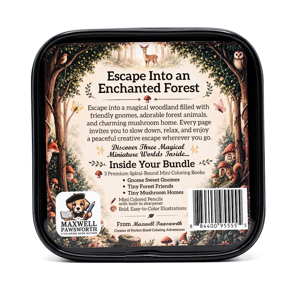 The Enchanted Forest Mini Coloring Bundle - Image 2