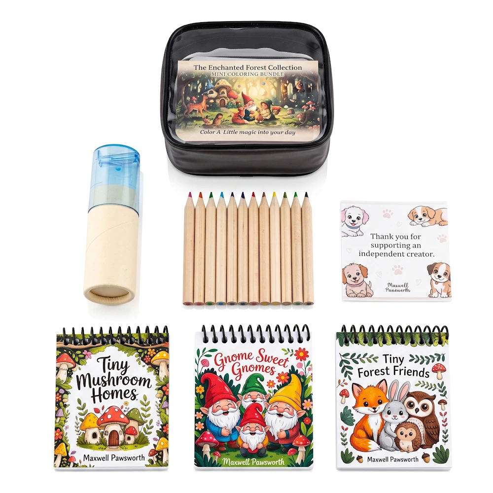 The Enchanted Forest Mini Coloring Bundle - Image 3