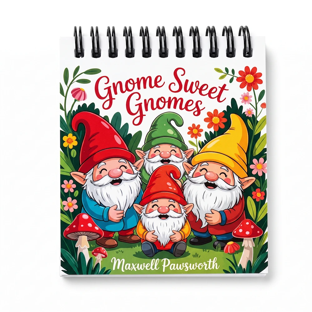 Gnome Sweet Gnomes – Mini Coloring Book (Travel Size)