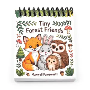 Tiny Forest Friends – Mini Coloring Book (Travel Size)
