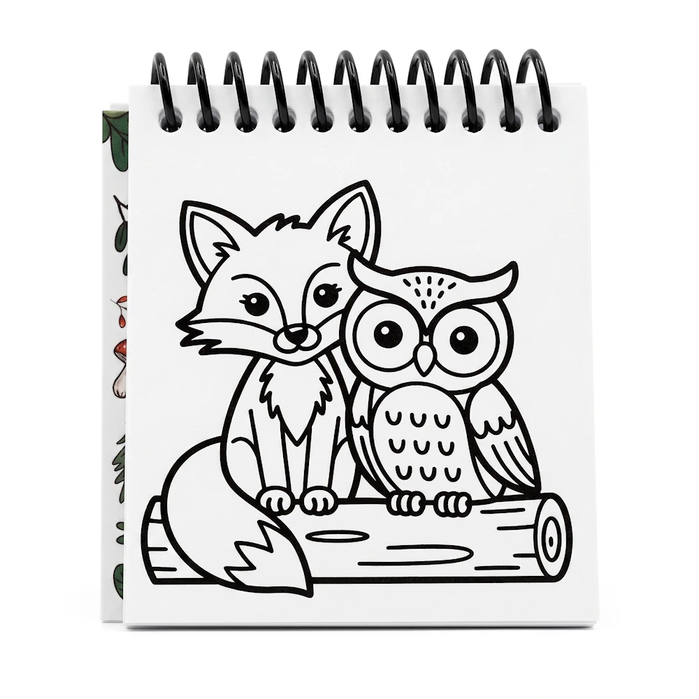 Tiny Forest Friends – Mini Coloring Book (Travel Size) - Image 4