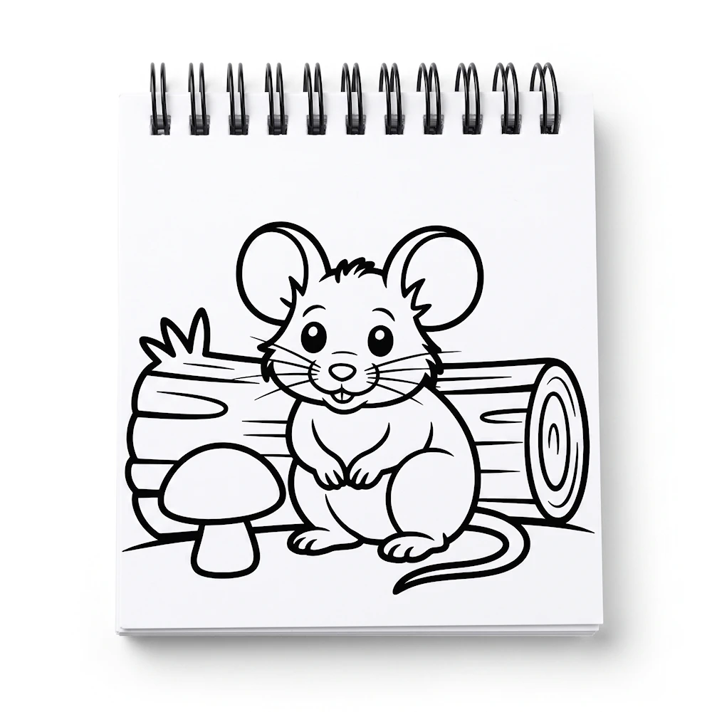 Tiny Forest Friends – Mini Coloring Book (Travel Size) - Image 5